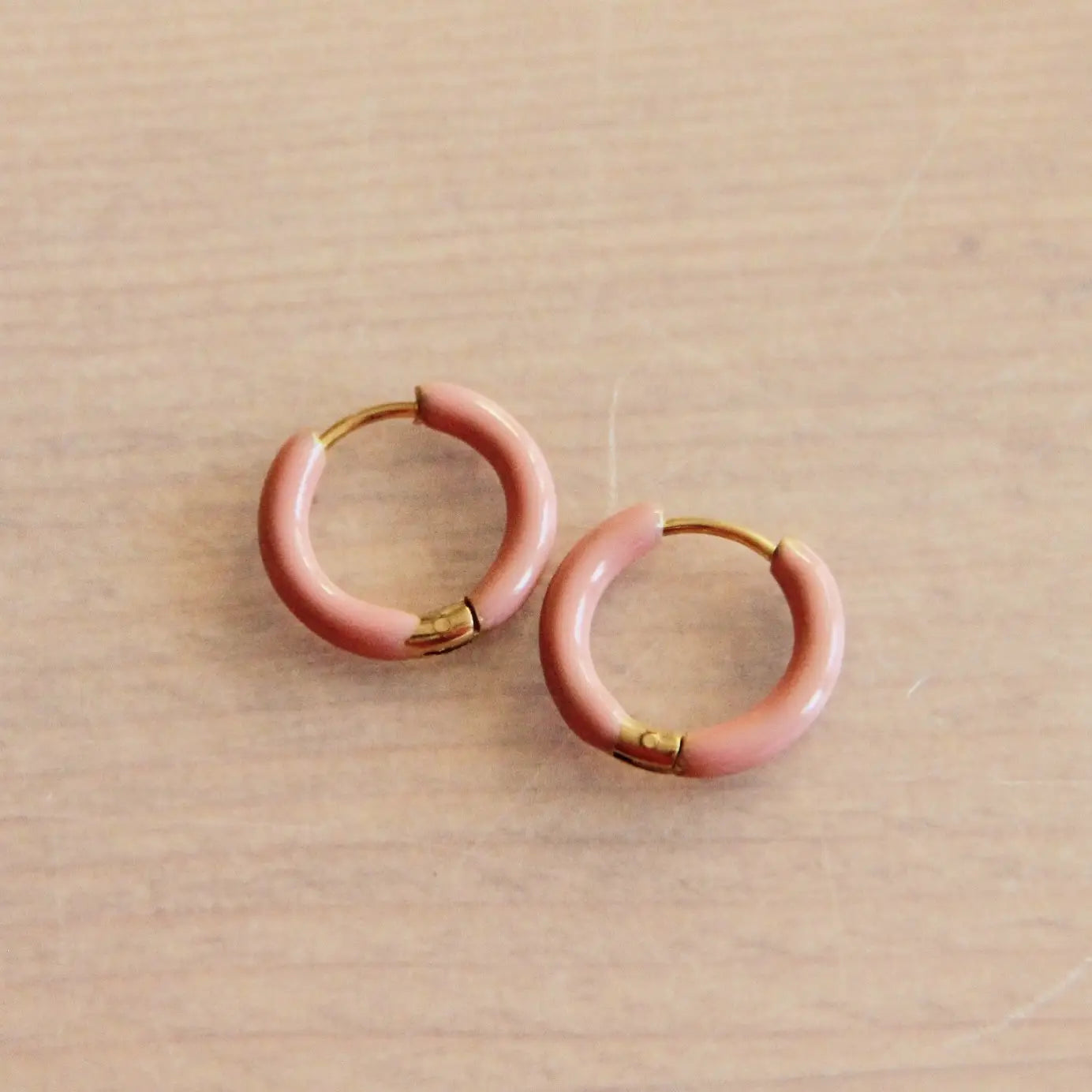 Small Enamel Hoops