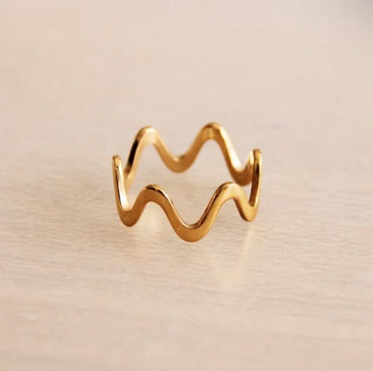 Wavy Squiggle Ring