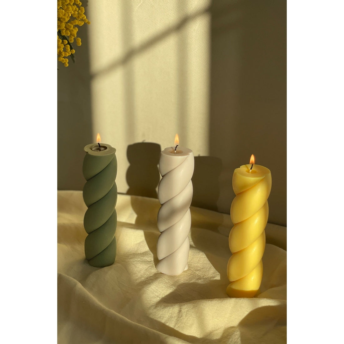 Marshmallow Pillar Candle