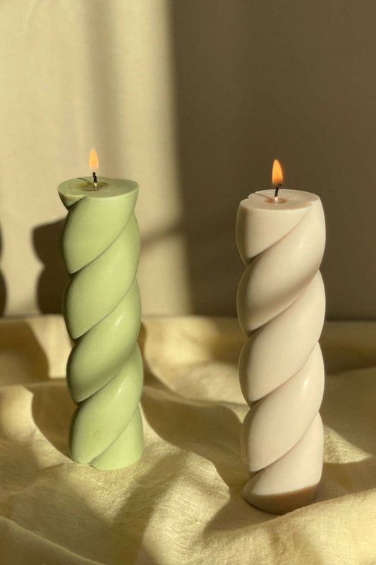 Marshmallow Pillar Candle